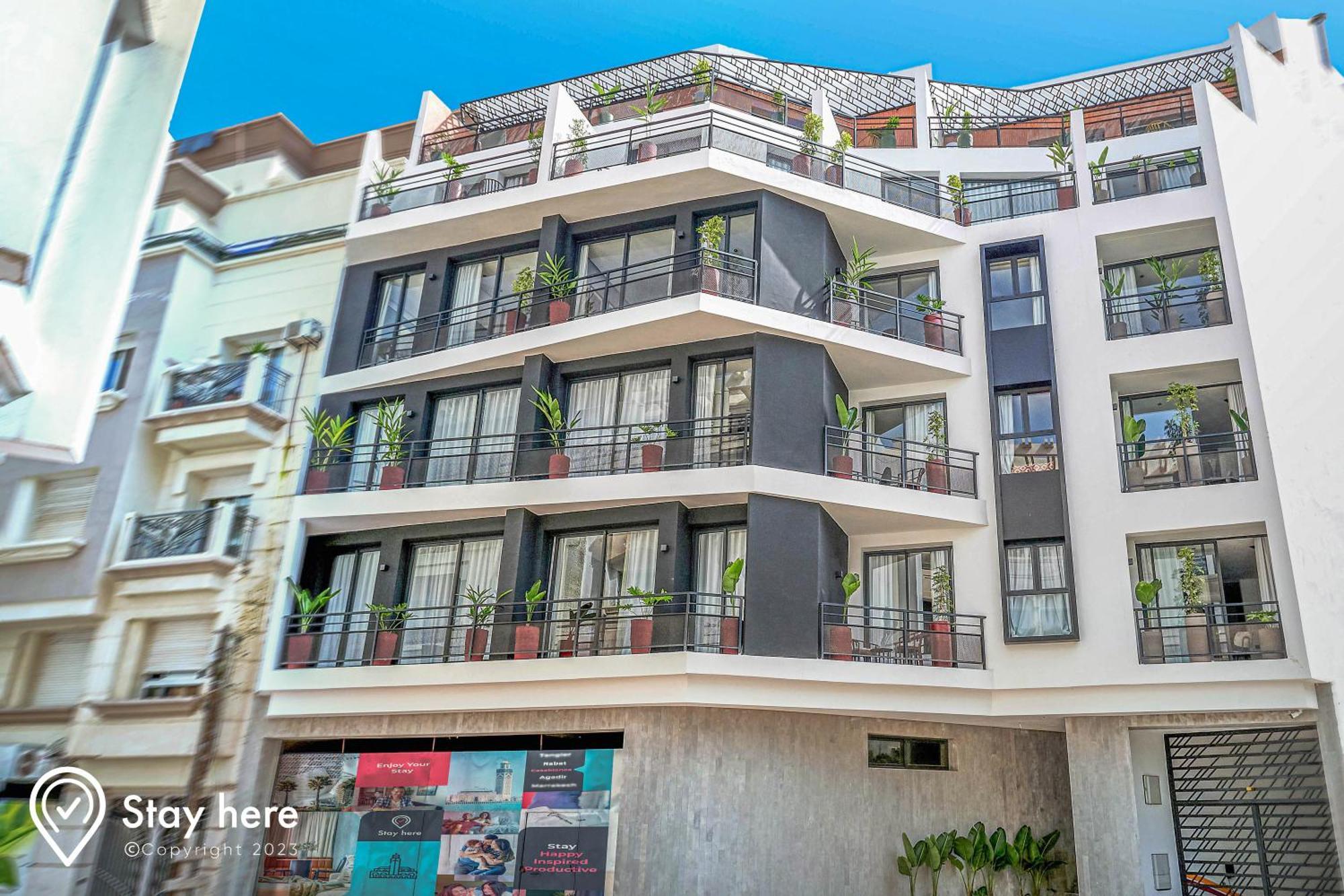 Stayhere Casablanca - Maarif - Elite Residence ภายนอก รูปภาพ